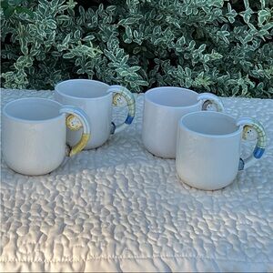 Fitz & Floyd Sidewinder Mugs / Coffee Cups - Set of 4 - 1977